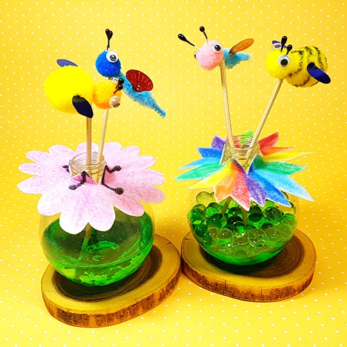 꽃과 나비 디퓨저 4인