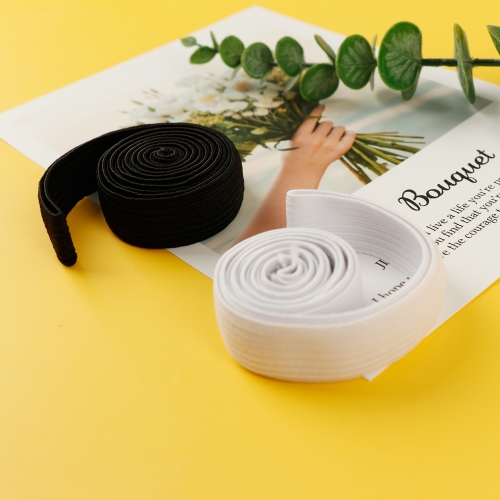 메이크문구 1000 넙적고무밴드 2cm(검정/흰색)