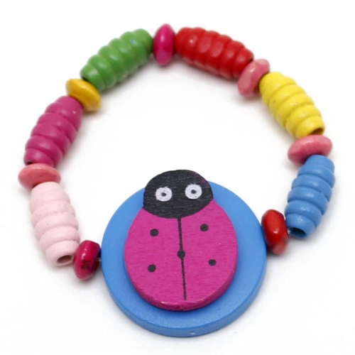 알록달록 나무비즈 팔찌(1개)