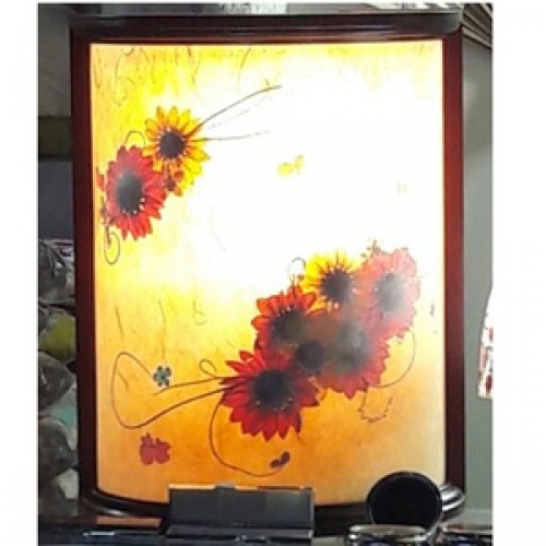 원목한지반달벽등/압화원목스태드/인테리어벽등