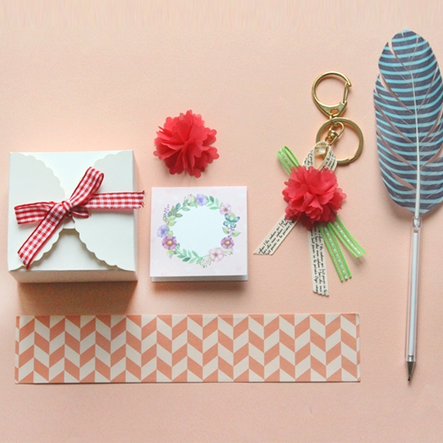 카네이션 키링 5set