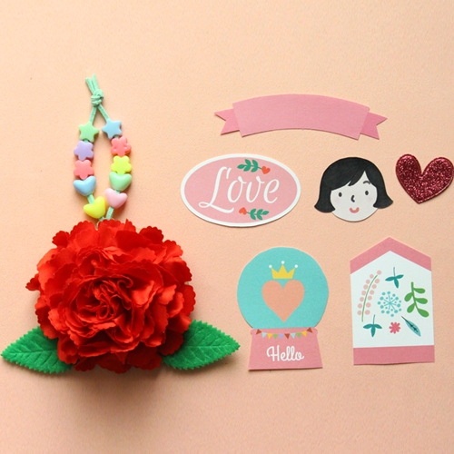 카네이션 손거울 5set