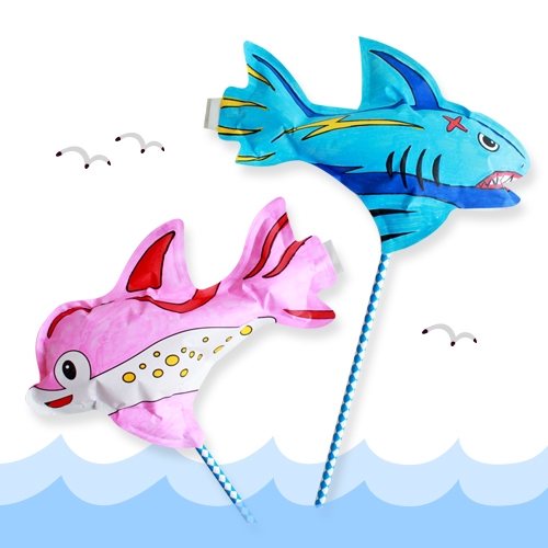 상어 색칠풍선(2개)