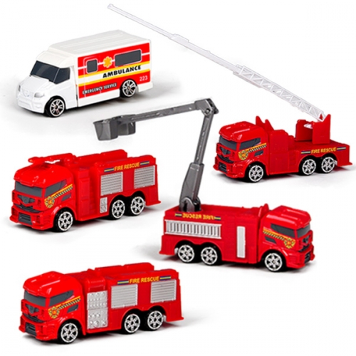 [모터맥스] 3인치 긴급구조차량 5P세트 (540M76074)