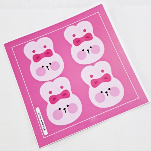 리본손잡이스티커 4개