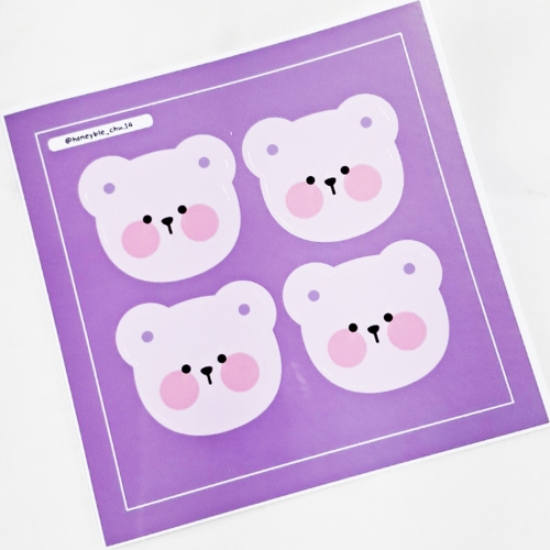 리본손잡이스티커 4개