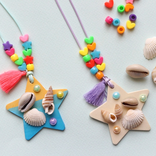 조개목걸이 10set