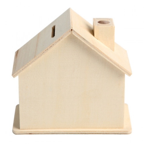집모양 나무 저금통