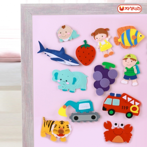 [자석나라] 펠트자석 (교통 9p) /우리동네/교통기관/탈것