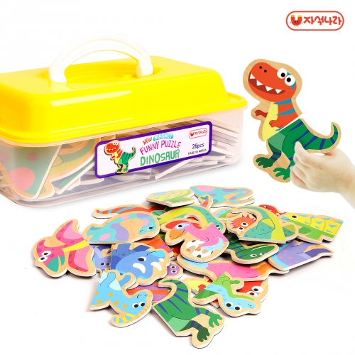 [자석나라] NEW 자석 퍼니퍼즐 (공룡 28p) /자석퍼즐/자석칠판