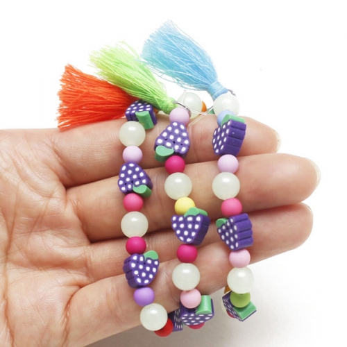 포도 야광 비즈팔찌(1개)