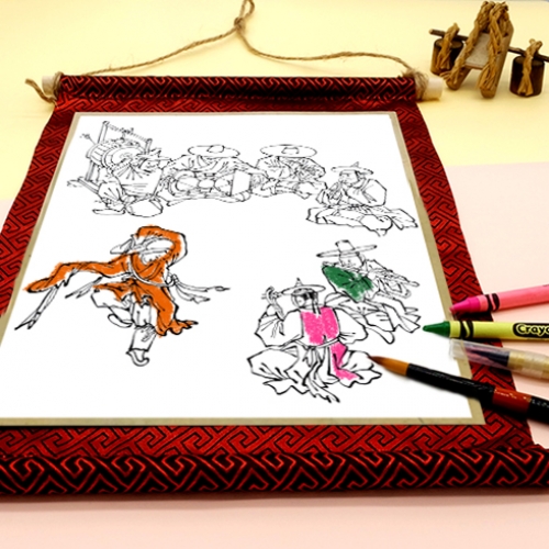 [하하당] 김홍도 족자만들기 (3종 택1)