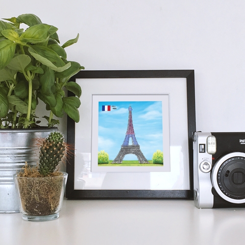 [하하당] 포켓미술관_세계랜드마크 (컬러링스티커 10매)