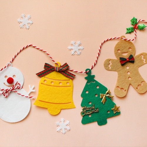 크리스마스 펠트가랜드 5set