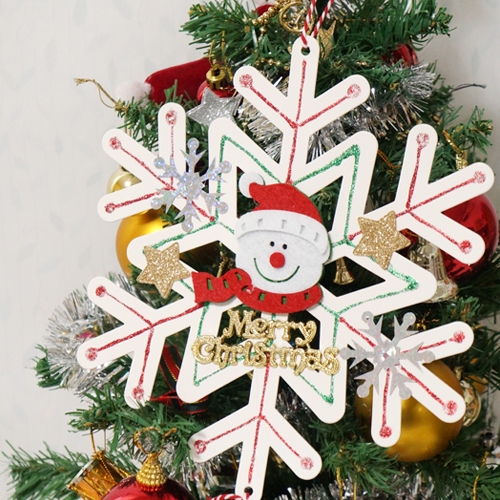 페이퍼 눈꽃 모빌 5set