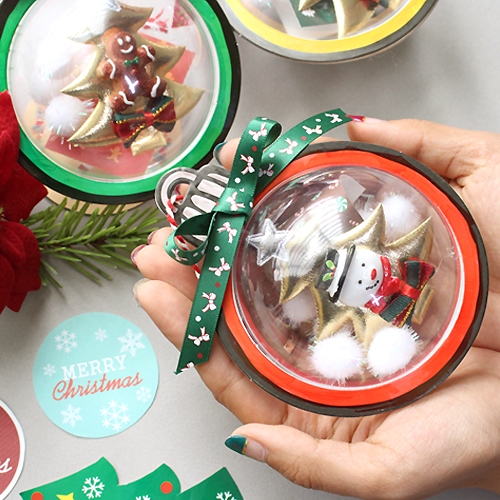 투명볼 오너먼트 10set