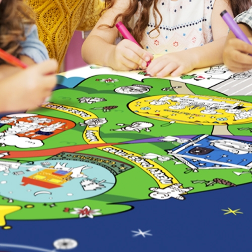 [하하당] 컬러링 플랜카드-크리스마스