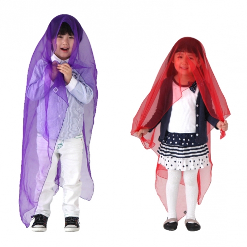 아이소파 무지개 스카프 100*100 6장세트 (KCL인증)(유아체육교구)