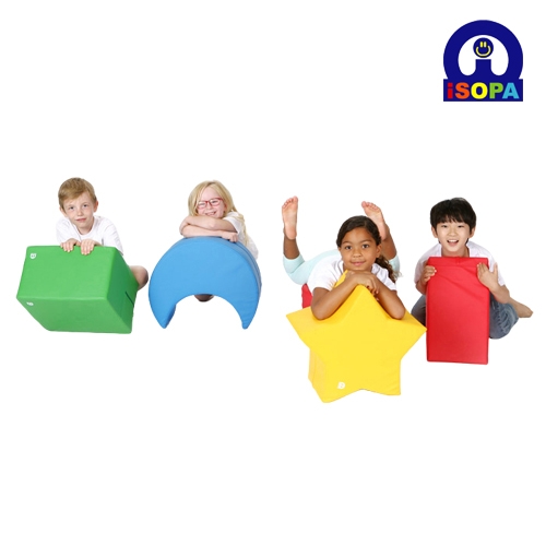 [아이소파] 해와달 입체쿠션 (유아의자,유아쿠션,유아스툴)