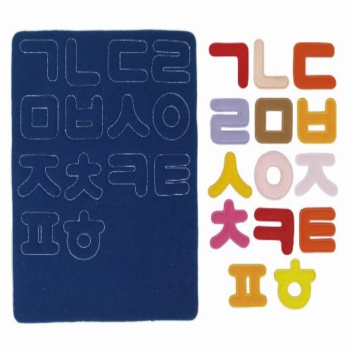 [11601] 토독!퍼즐 융판놀이 한글