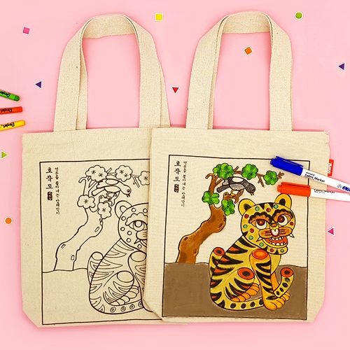 [하하당] 민화 호작도 - 에코백 만들기