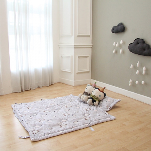 일체형 낮잠이불 숲속친구들(스카이블루)