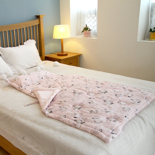 일체형 낮잠이불 숲속친구들(스카이블루)