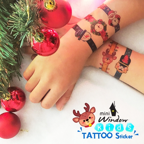 크리스마스 키즈타투스티커