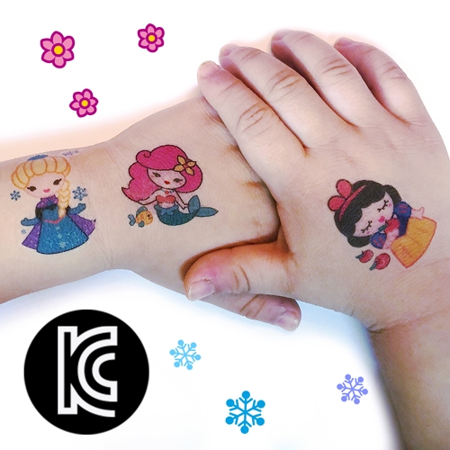 공주  키즈타투스티커(2종세트)