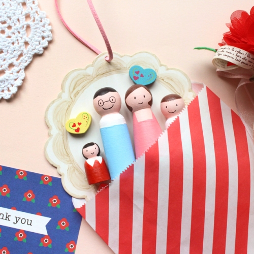 가족 도일리 모빌 5set