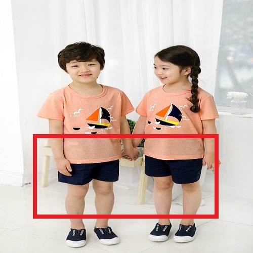 ★하의반바지만★ [미래아이] 곤색 반바지