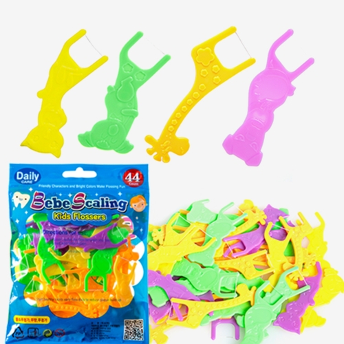 ★무료배송★ 얇은치실 400D 어린이전용 베베스케일링 44개X3봉지