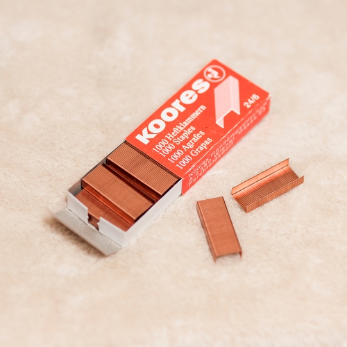 투명 아크릴 스테이플러 골드 로즈골드 스테이플러심