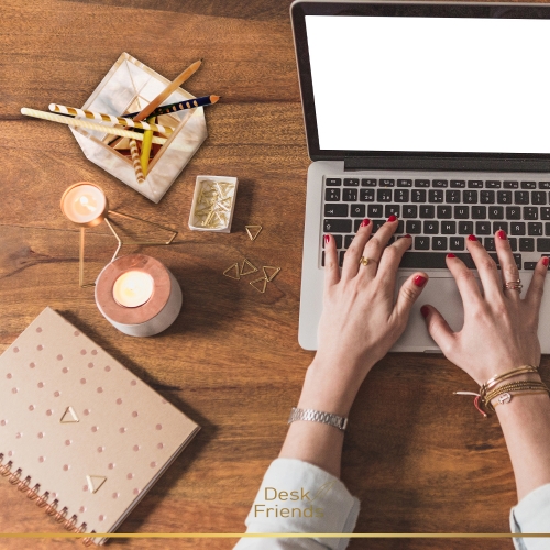 투명아크릴 골드 연필꽂이