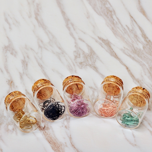 모양클립 디자인클립 물방울 페이퍼클립 팬시클립 (소)