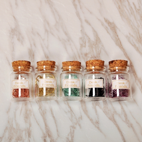 모양클립_사무용품 디자인클립_물방울페이퍼 클립