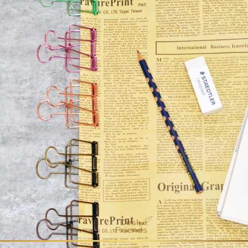 바인더 디자인클립_사무용 디자인클립_예쁜클립_색깔클립_집게