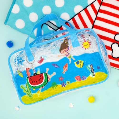 [하하당] 여름 비치백 (스티커, 키링 포함) 5set