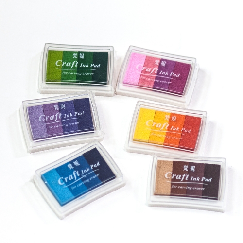 그라데이션 무지개 스탬프 잉크패드