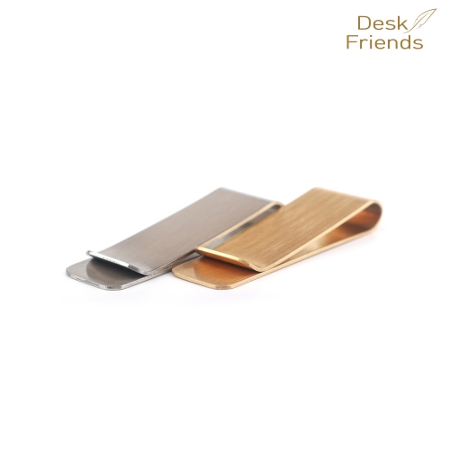 황동 심플 머니클립