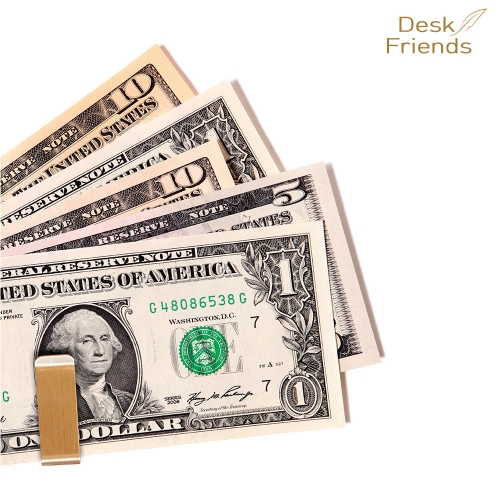 황동 심플 머니클립