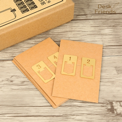 9. 러블리 미니 황동책갈피 클립넘버