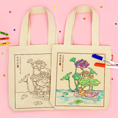 [하하당] 민화 연압도 - 에코백 만들기