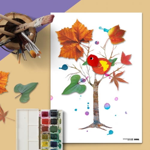 [하하당] 상상하당 도안지 - 나무 (10매)