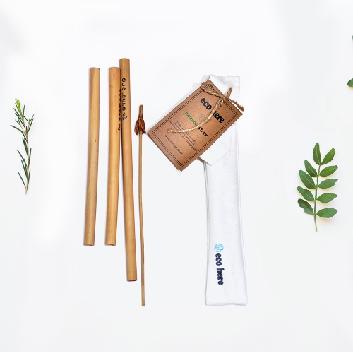 [eco here] 친환경적인 천연대나무 빨대(단품)