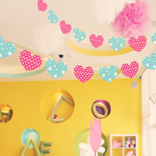 도트 하트 가랜드