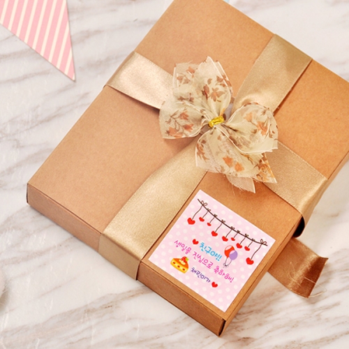 정사각 생일 스티커 생일축하스티커 답례품스티커