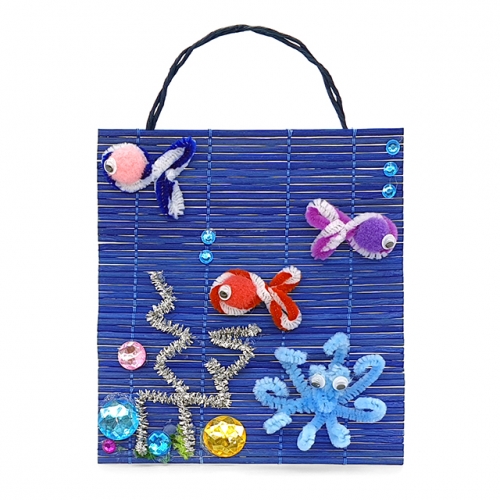 [키즈킹] 컬러발액자 만들기/모루물고기