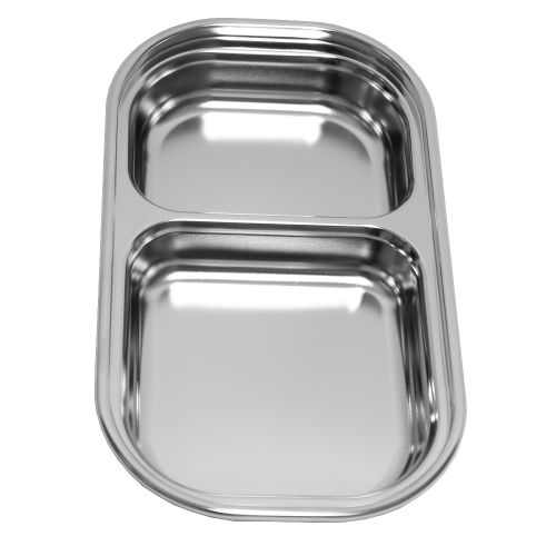 [하트투하트] 2구 스텐 간식 접시 도시락통