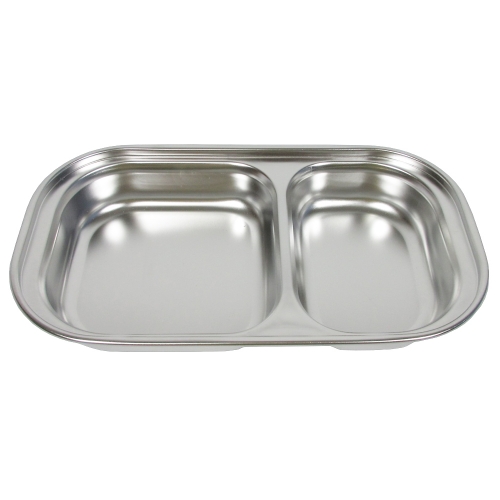 [하트투하트] 2구 스텐 간식 접시 도시락통